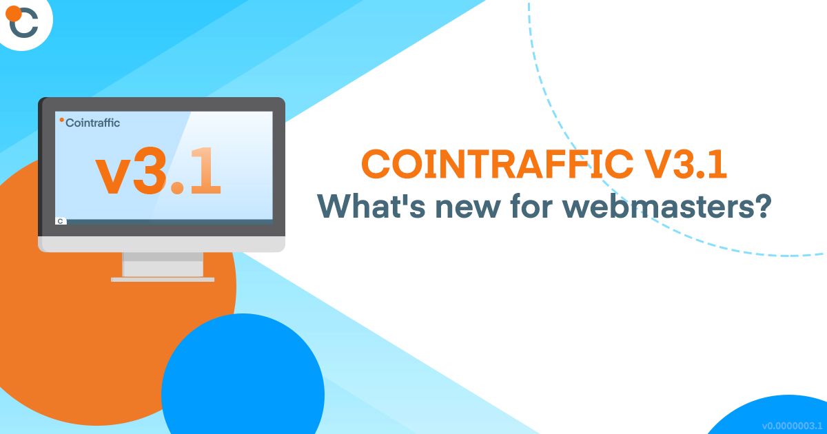 Cointraffic v3.1 - What's New for Webmasters?